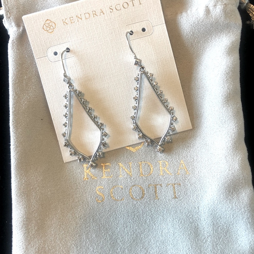 Kendra Scott Silver Bea Drop Earrings